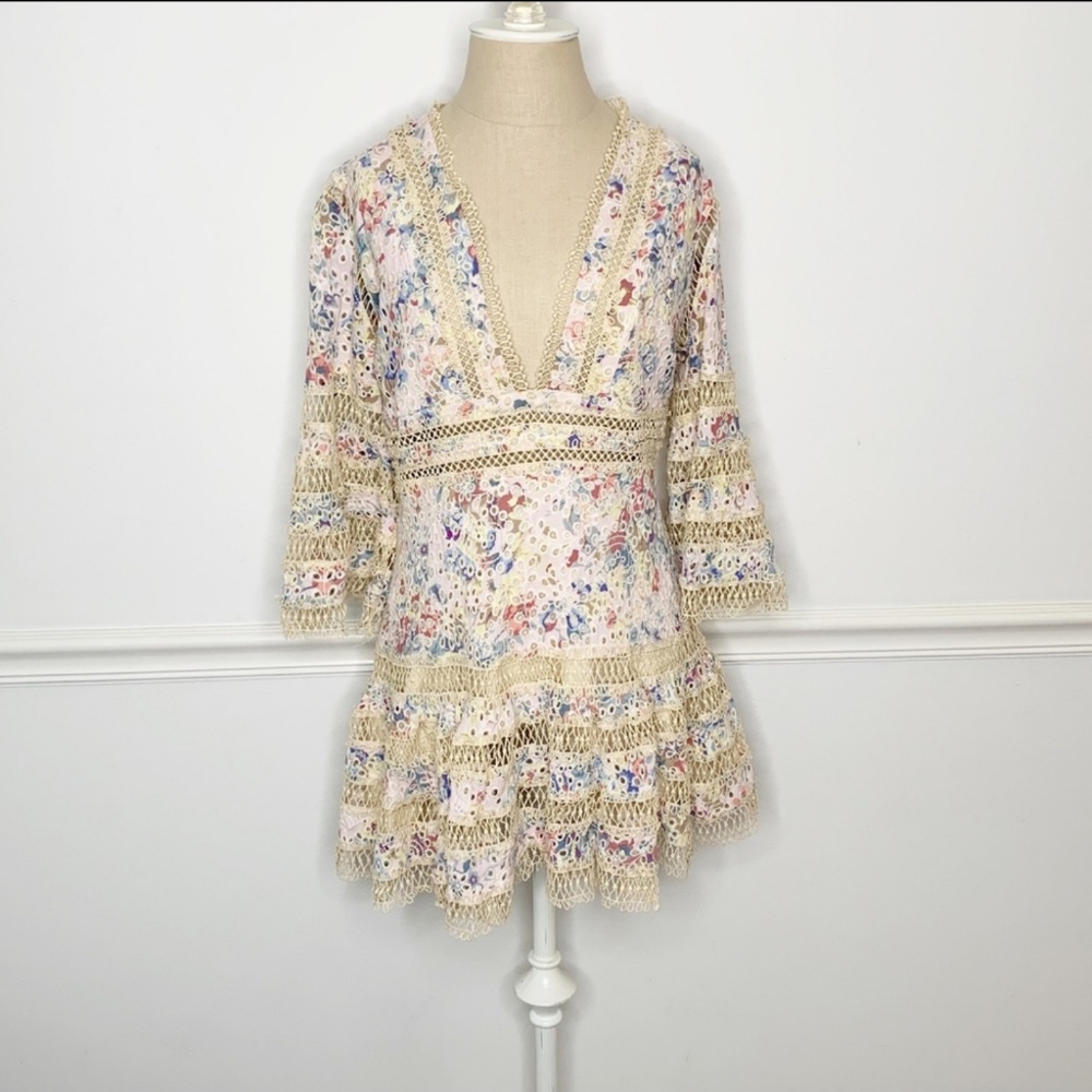 Floral Mini Zimmermann Dupe Dress